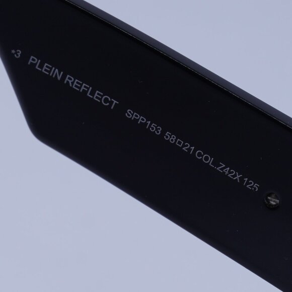 Philipp Plein SPP153 Z42X Sunglasses Black Geometric Frame, Grey Lenses - Picture 5 of 10